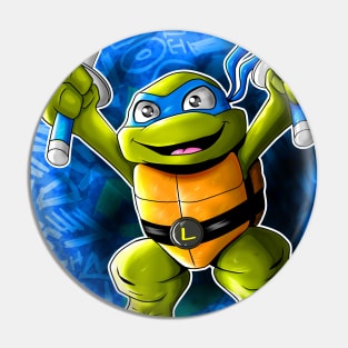 TMNT Mutant Mayhem Tuttle tot Leo Pin