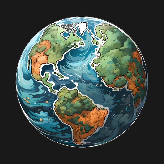 Fantasy Earth Globe by Keciu's Shop