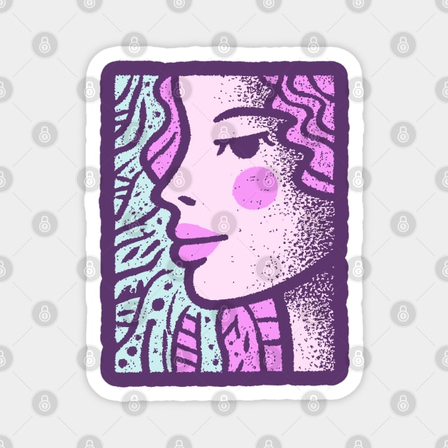 Vaporwave Mermaid | Pastel Siren Aesthetic Magnet by TuncGK