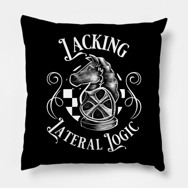 Knight Piece Chess Meme Pillow by Nirelle