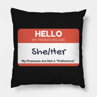 She/Her Pronouns Pillow