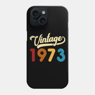 1973 Vintage Gift 47th Birthday Retro Style Phone Case