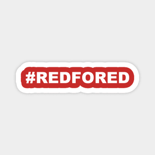 #REDFORED (White type, no boarder) Magnet