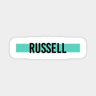 George Russell Driver Name - 2022 Season #4 Magnet