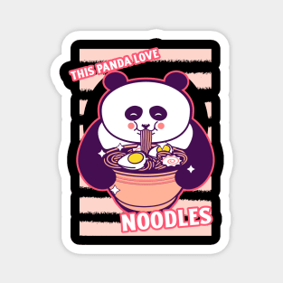 Panda Eating Noodle Ramen Lover Magnet