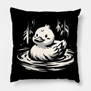 Kawaii Cool Retro Duck Japan Style Funny Duck Pillow