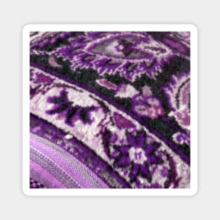 purple flower pattern, floral designs, minimal art, abstract art, floral pattern, antique rug photo , For custom orders please DM me. Magnet