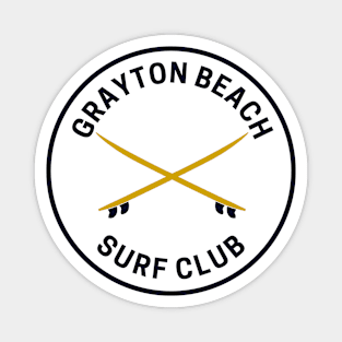 Vintage Grayton Beach Florida Surf Club Magnet