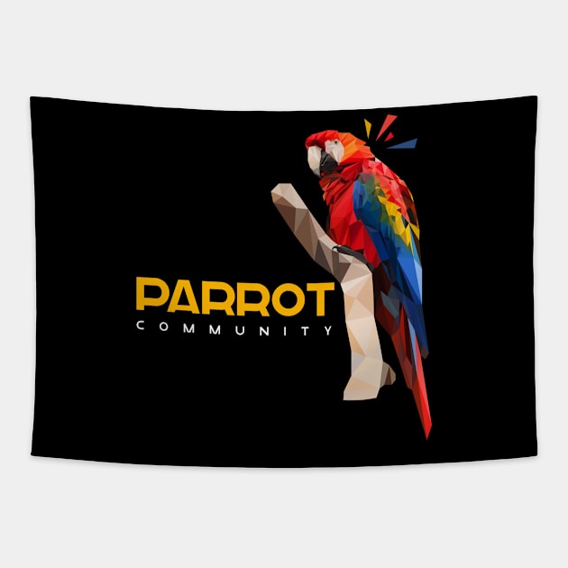 Parrot community Tapestry by Hoperative