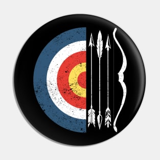 Archery Target Bow And Arrow Archer Pin
