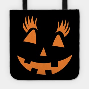 Scary Pumpkin Smile. Halloween Party T-shirt. Tote