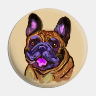 The happy French Bulldog Love of My Life Pin