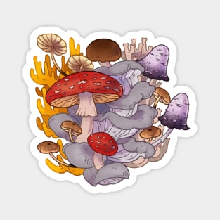 Mushroom Bundle Magnet