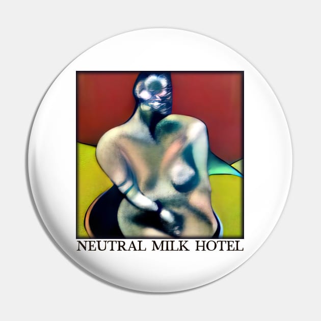 Neutral Milk Hotel … Original Surrealist Fan Design Pin by unknown_pleasures