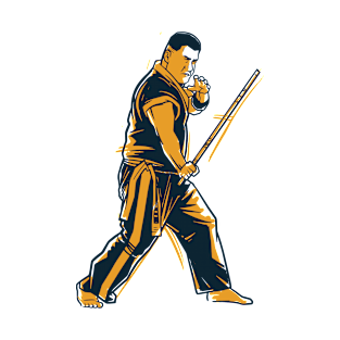 Martial Arts Man/ a Man Practicing Martial Arts/ Martial Arts T-Shirt