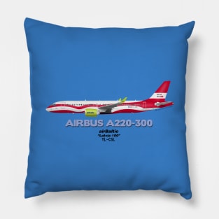 Airbus A220-300 - airBaltic "Latvia 100" Pillow