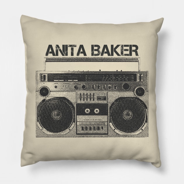 Anita Baker / Hip Hop Tape Pillow by SecondLife.Art