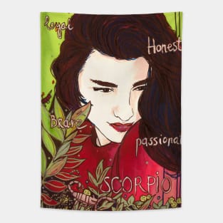 Scorpio girl Tapestry