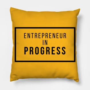 entrepreneur in progress art Pillow