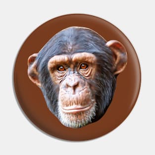 Cute Chimpanzee's face Pin