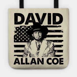 Retro American Flag Allan Coe Music Gift Tote