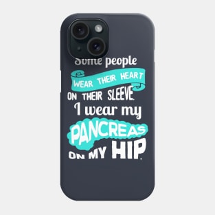 Pancreas on my hip - diabetes diabetic insulin Phone Case