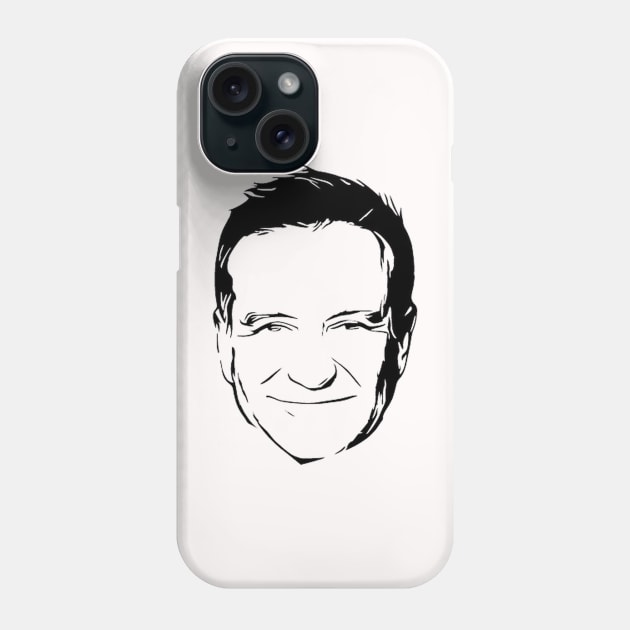 Robin Williams Stencil Artwork Phone Case by MarkRame