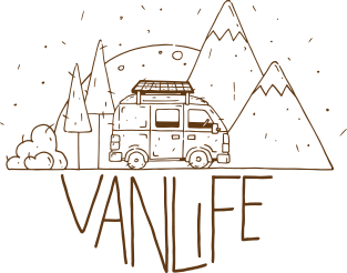 Van Life Lines Magnet