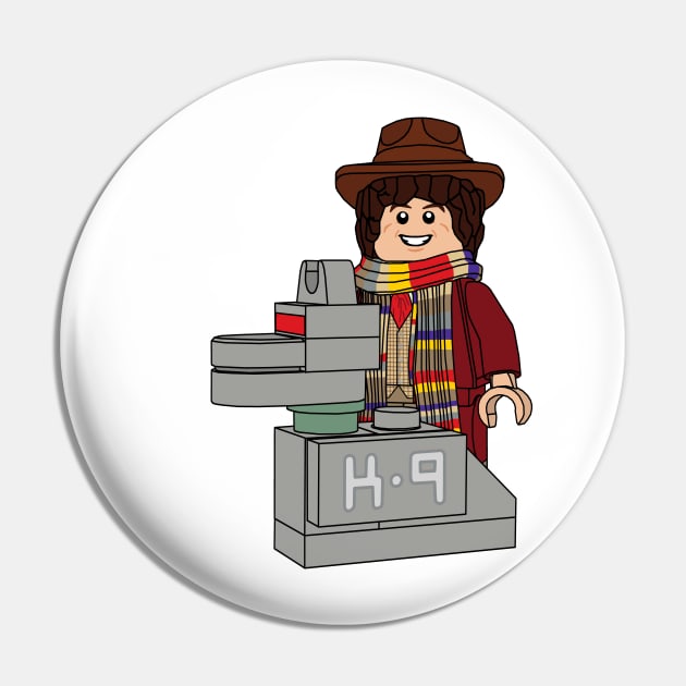 Lego Fourth Doctor Pin by ovofigures