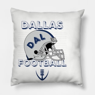 Dallas Football Vintage Style Pillow