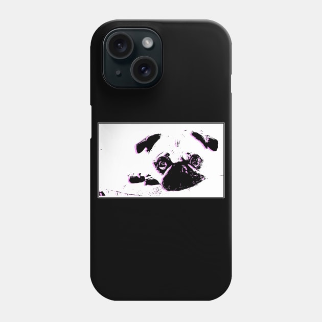 Pink Pug Phone Case by aaallsmiles