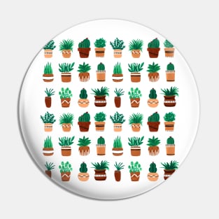 Potted Plants Pattern Pin