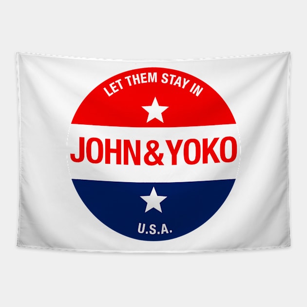 John & Yoko Tapestry by Stupiditee