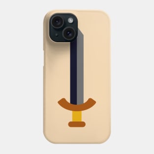 Minimalist Sword Icon (Dark) Phone Case