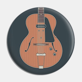 Vintage Archtop Guitar Pin