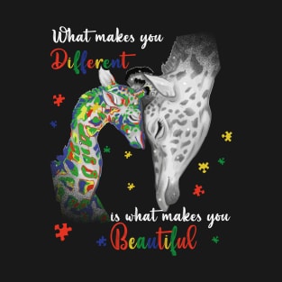 What Makes You Different autism awareness T-Shirt