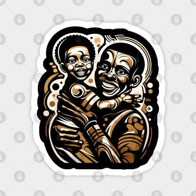 Afrocentric Father And Son Magnet by Graceful Designs