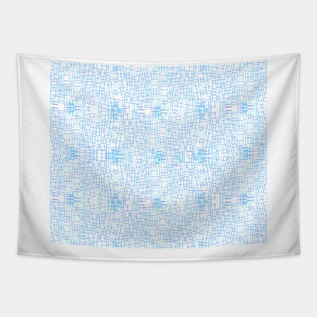 Blue Lines Tapestry by stefy