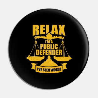 Public Defender Attorney Gift Pin