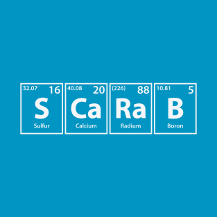 Scarab (S-Ca-Ra-B) Periodic Elements Spelling T-Shirt