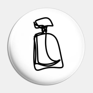 Minimalistic Perfume Bottle Line Art Pin