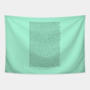 Bee Movie Script Tapestry