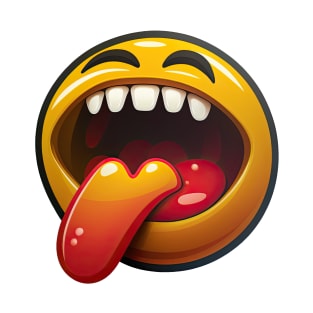 Tongue Out Emoji With tongue T-Shirt