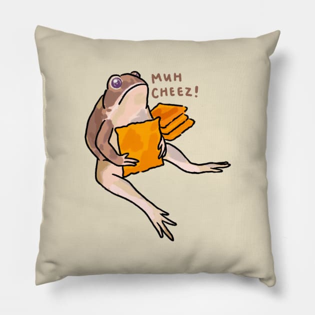 Cheez it frog - Frog - Pillow