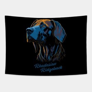 Rhodesian Ridgeback Dog Portrait Southern Africa | Ridgeback Breed | Family Guard Dog Tapestry