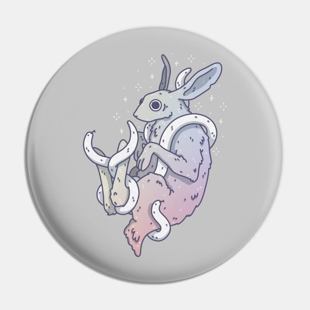 Rainbow Bunny Pin by odsanyu