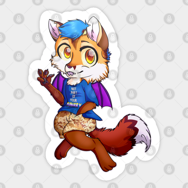 Floof Bwutt - Furry Fandom - Sticker