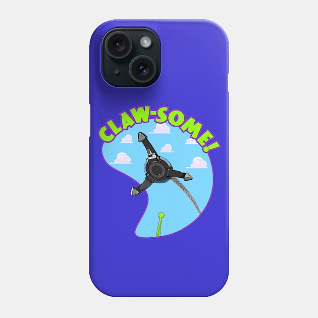 Alien Swirling Saucers Claw-Some! Phone Case by skipperjeff