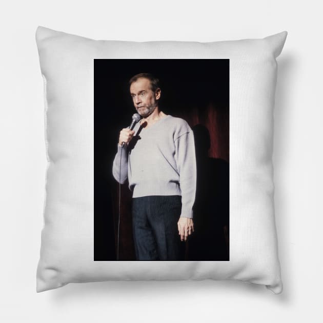 George Carlin Photograph Pillow by Concert Photos