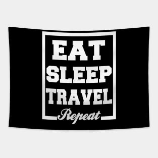 Eat sleep travel repeat Tapestry